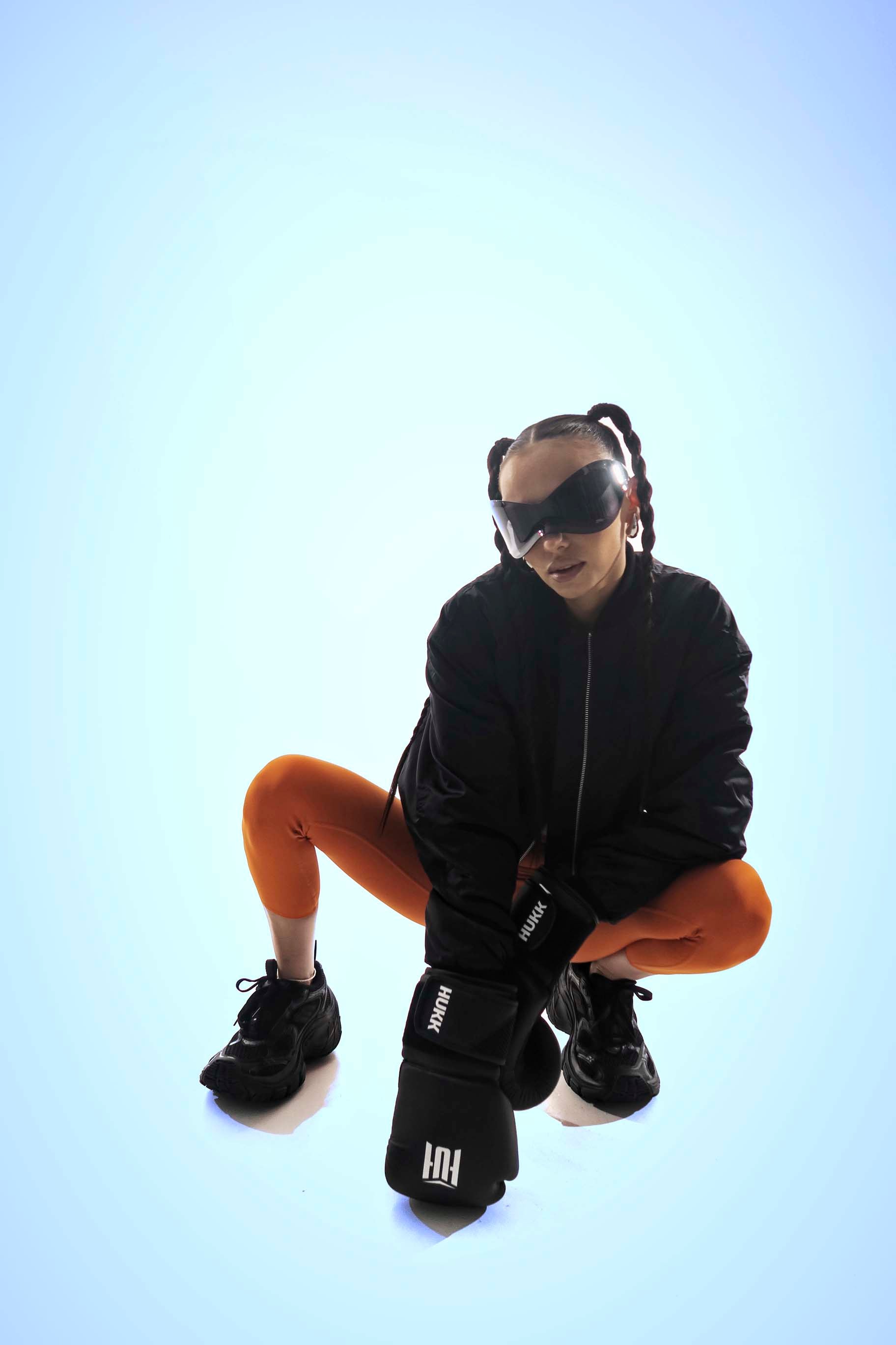 Vynora Orange Leggings