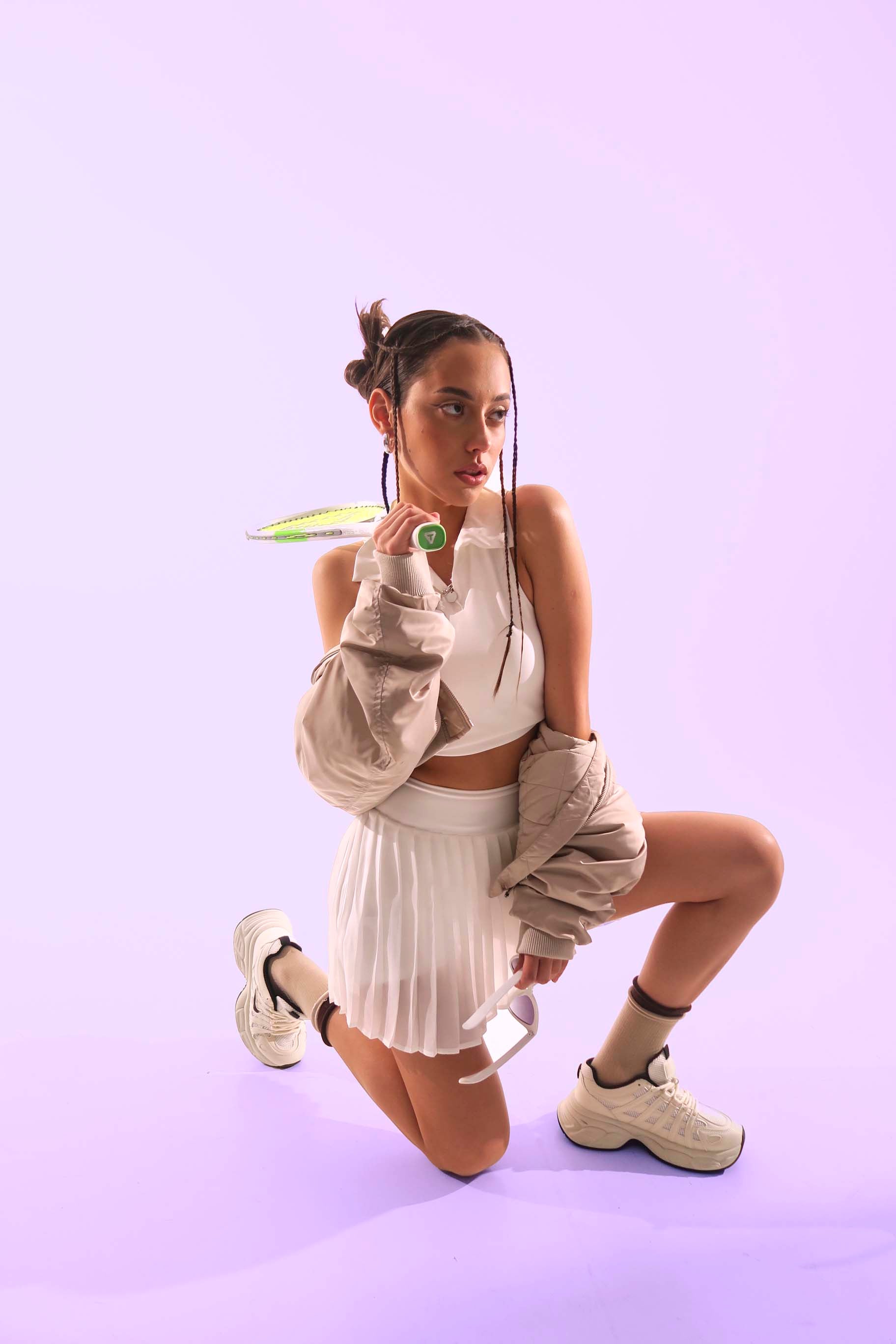 SwiftFlex White Skirt