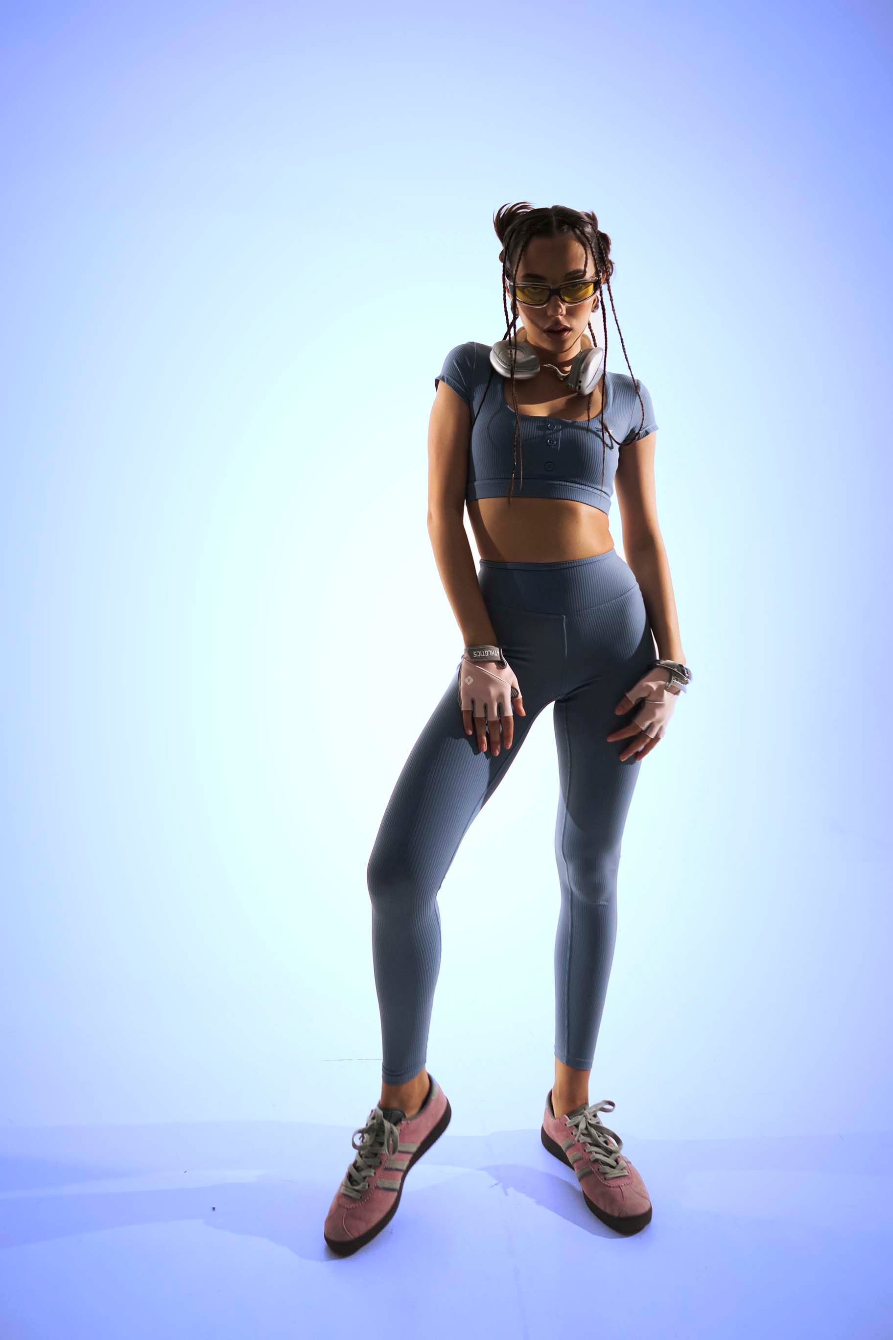 SculptFit U-Line Blue Top
