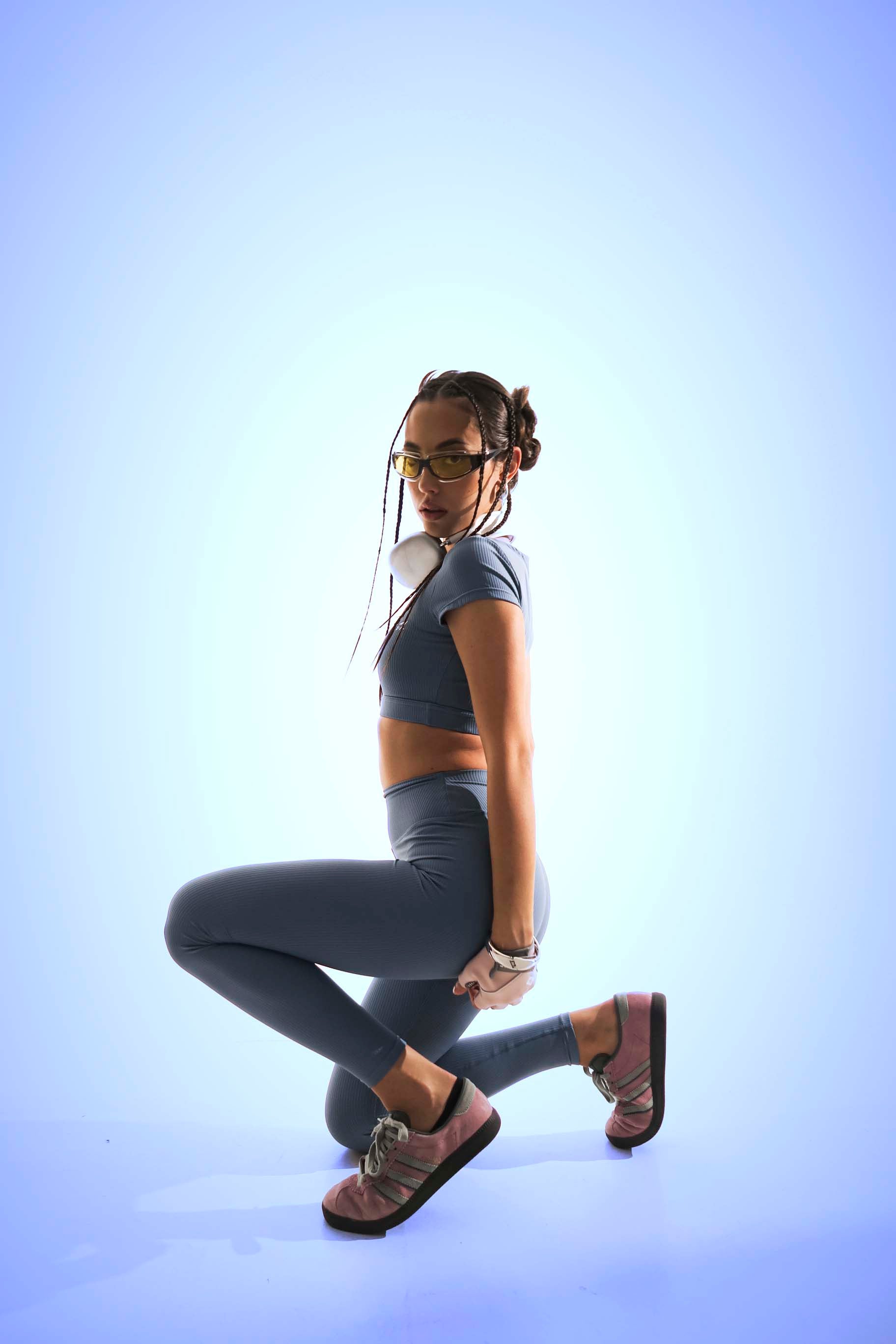 SculptFit U-Line Blue Top