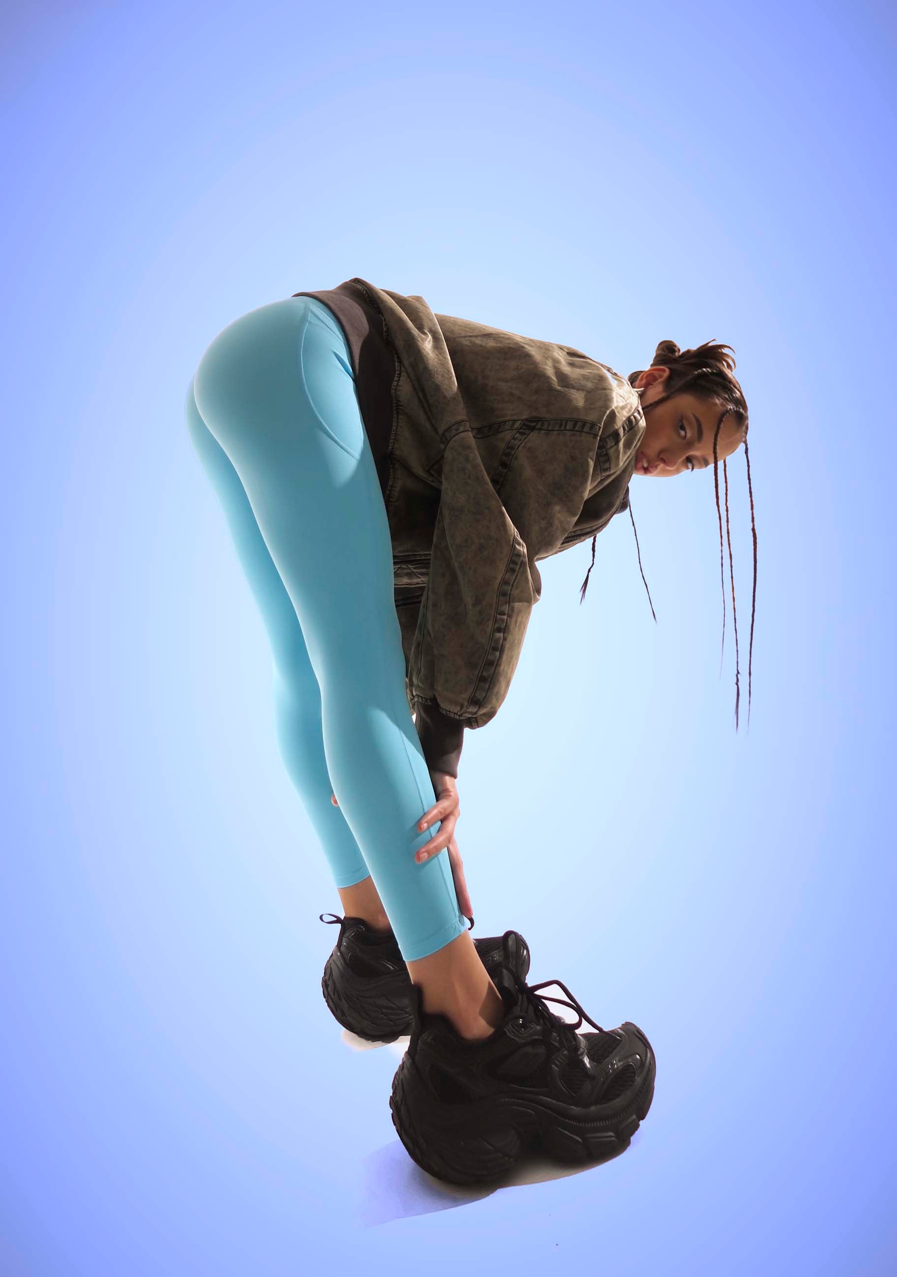 PeachLift High-Waist Light-blue Leggings