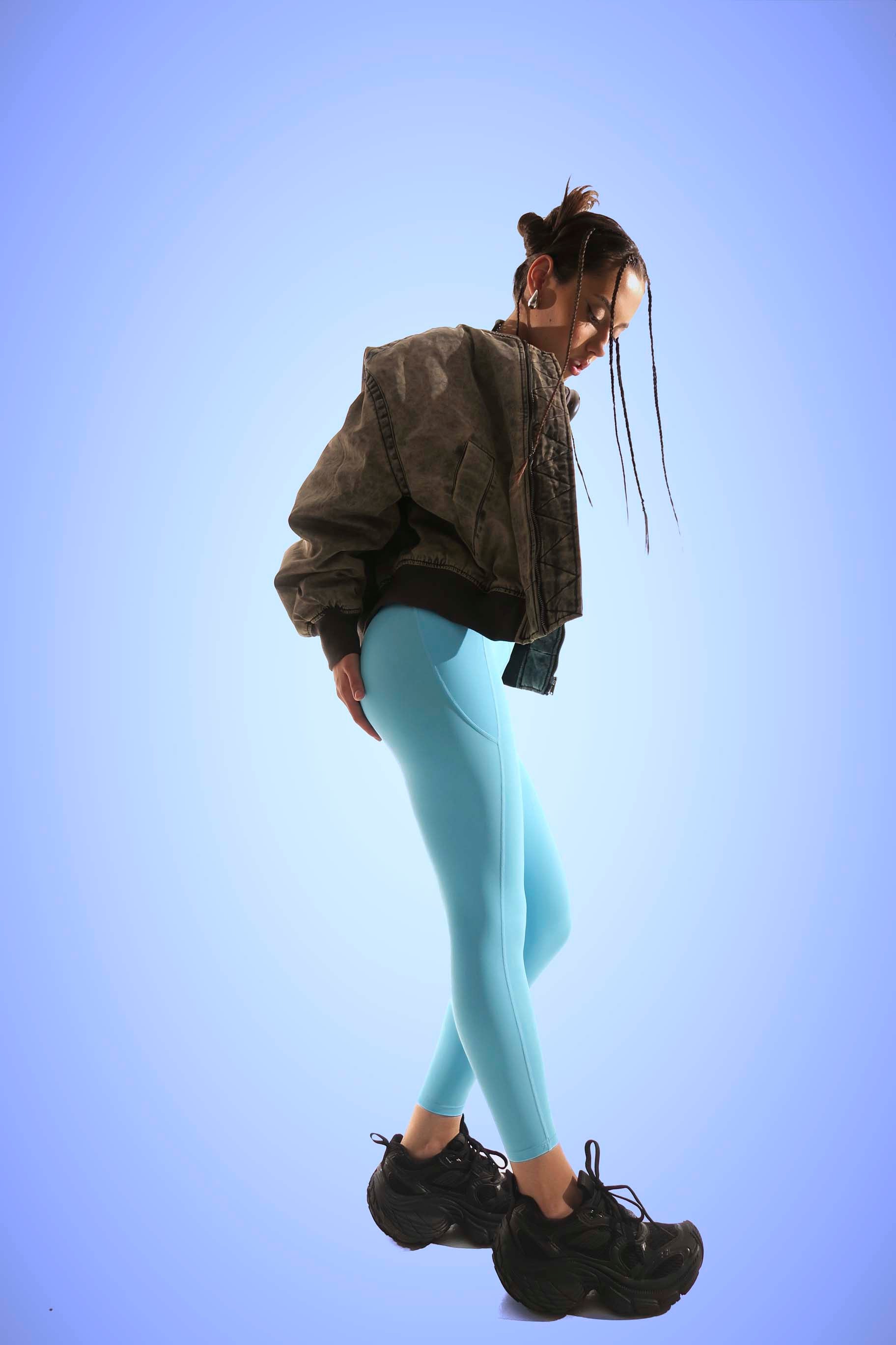 PeachLift High-Waist Light-blue Leggings