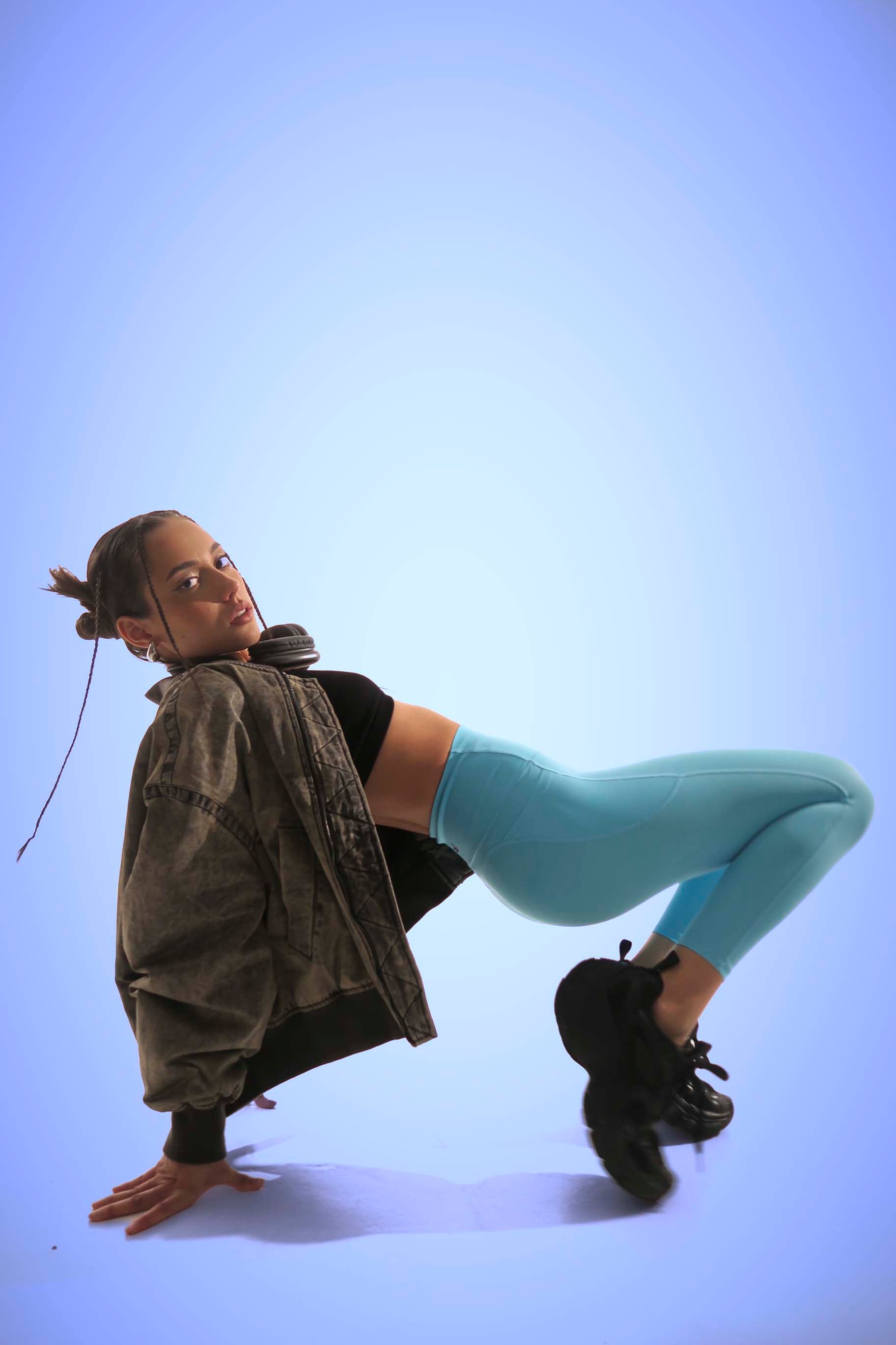 PeachLift High-Waist Light-blue Leggings