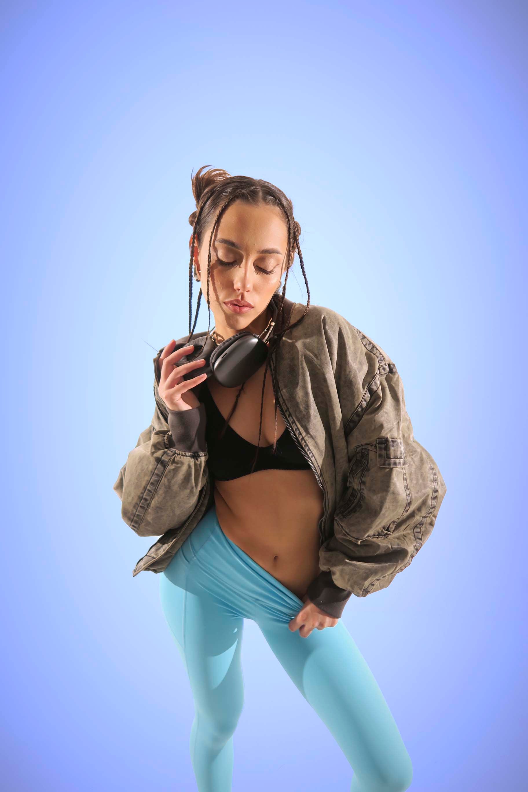PeachLift High-Waist Light-blue Leggings