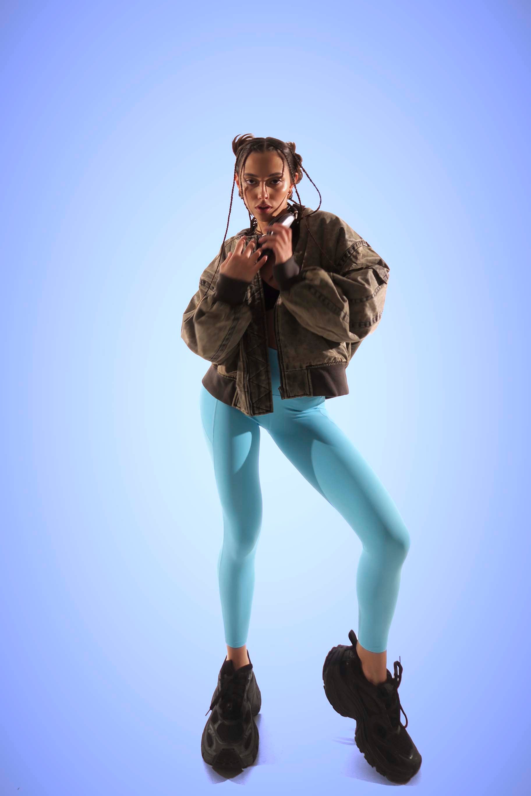 PeachLift High-Waist Light-blue Leggings