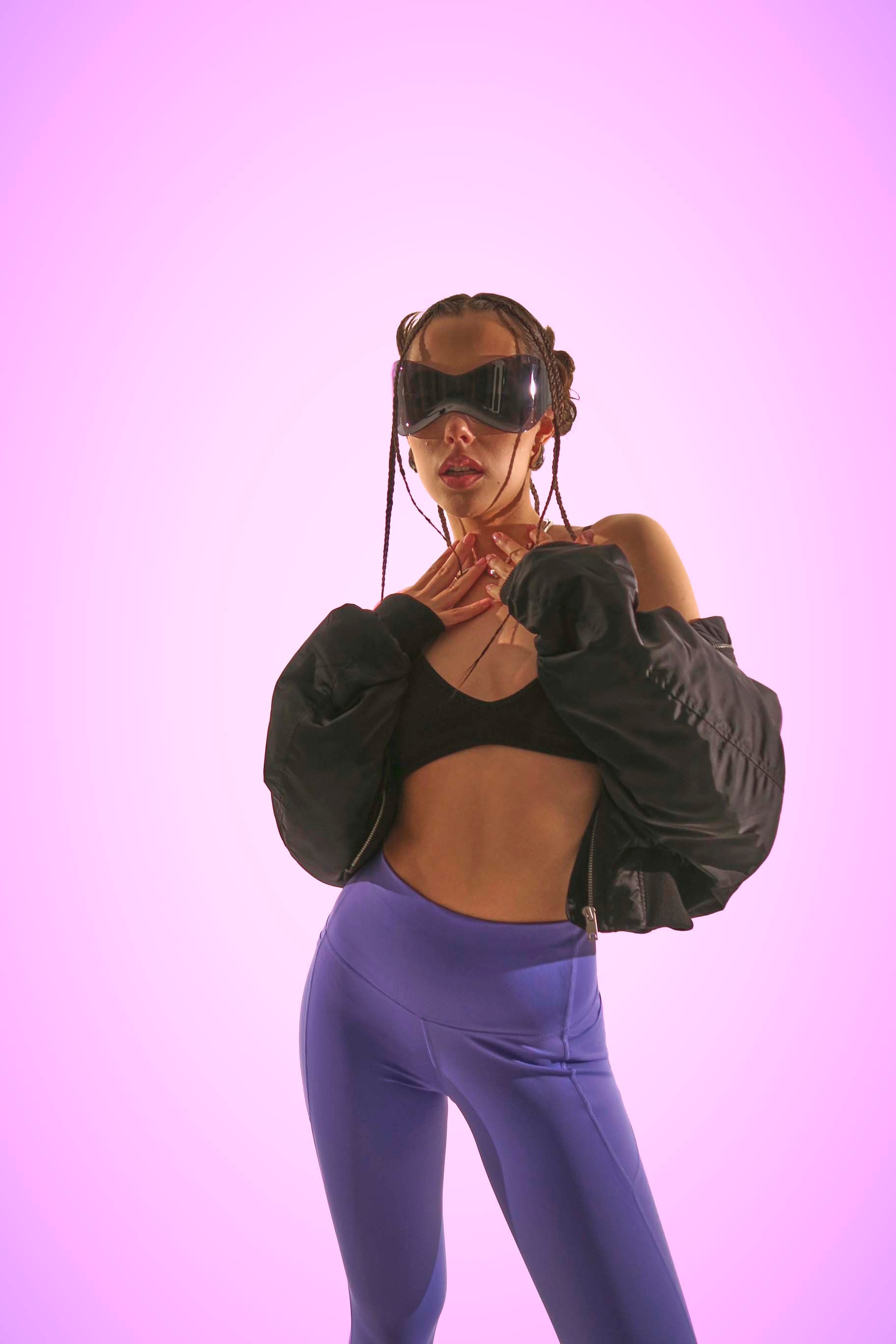 PeachLift High-Waist Purple Leggings