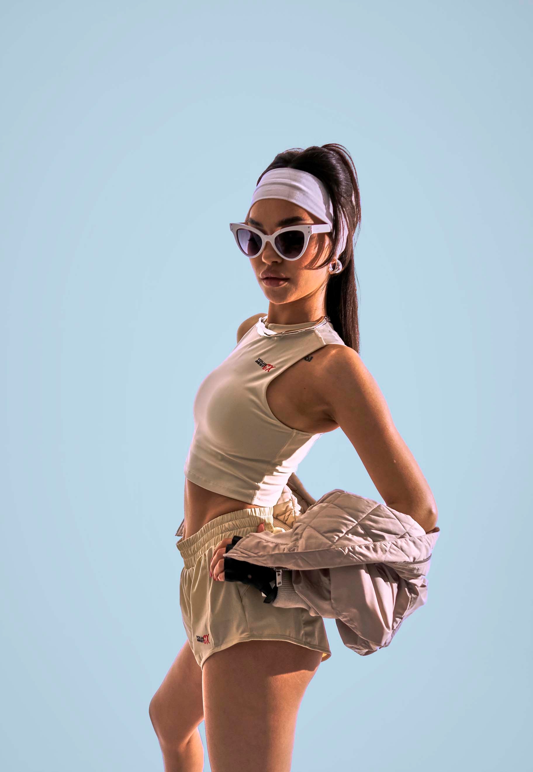 Glacira Beige Shorts