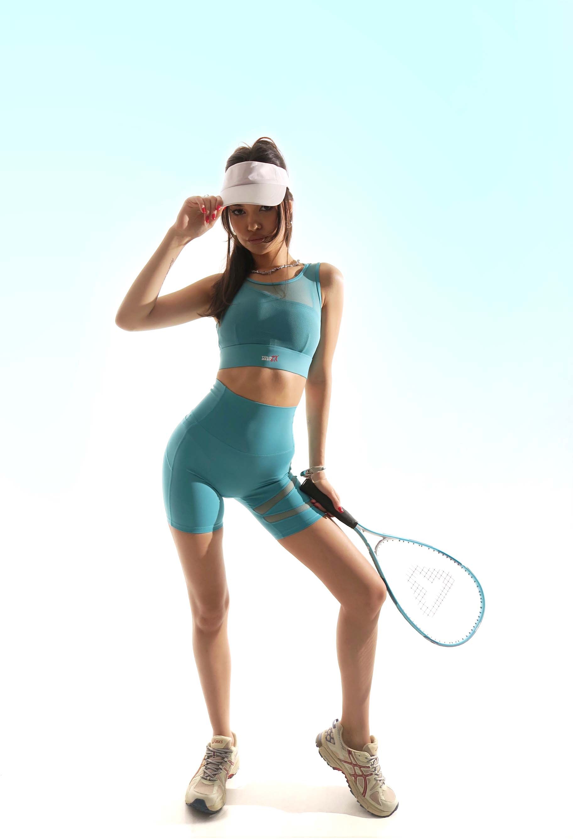 FlexEdge Performance Light-blue Bra