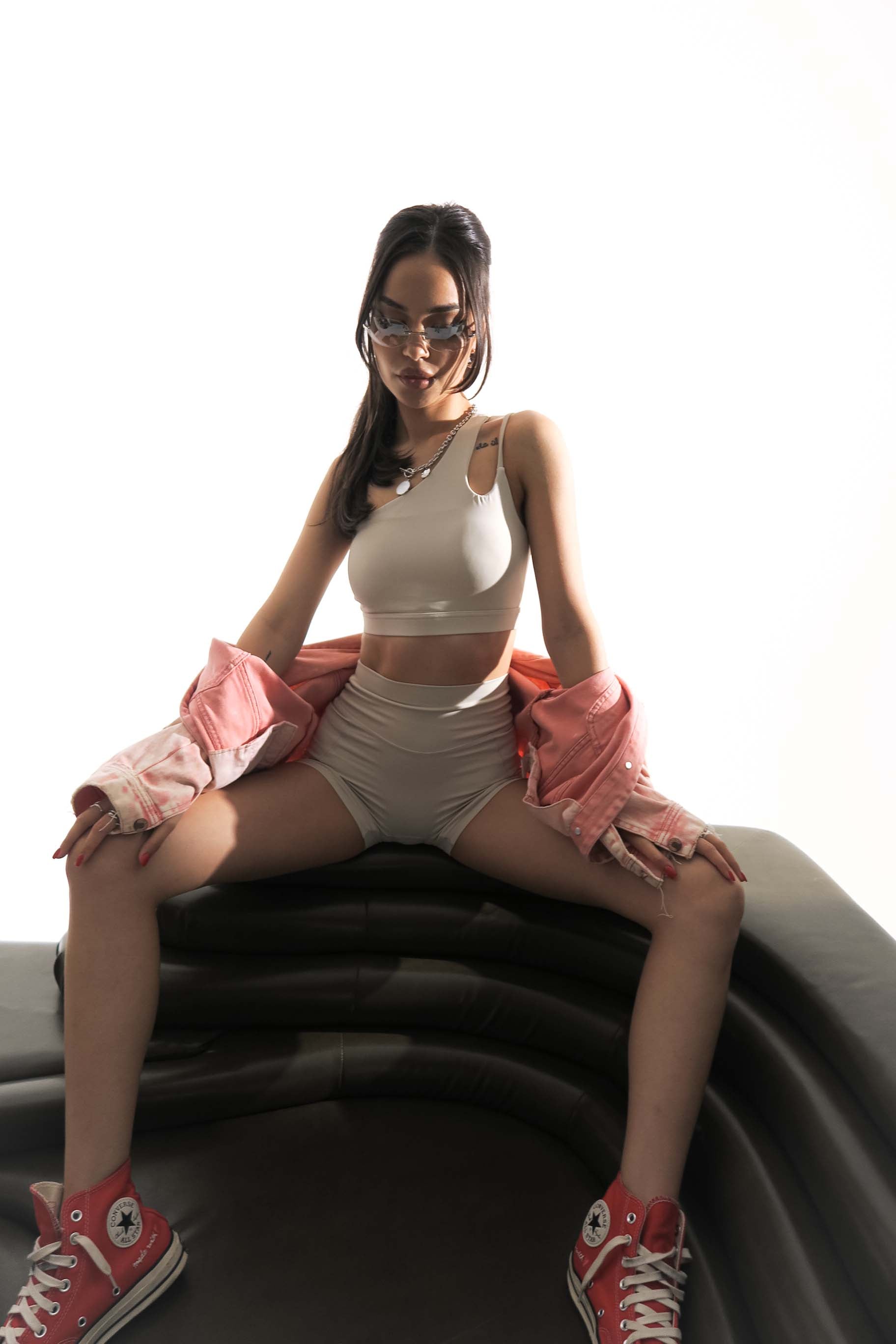 Asymra White Shorts