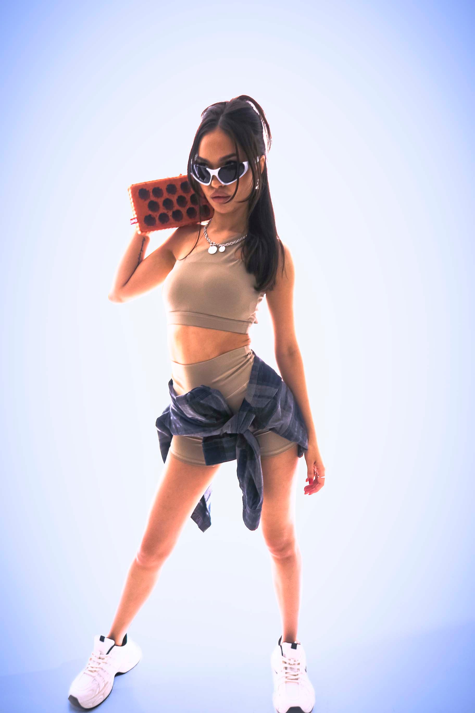 Asymra Beige Shorts