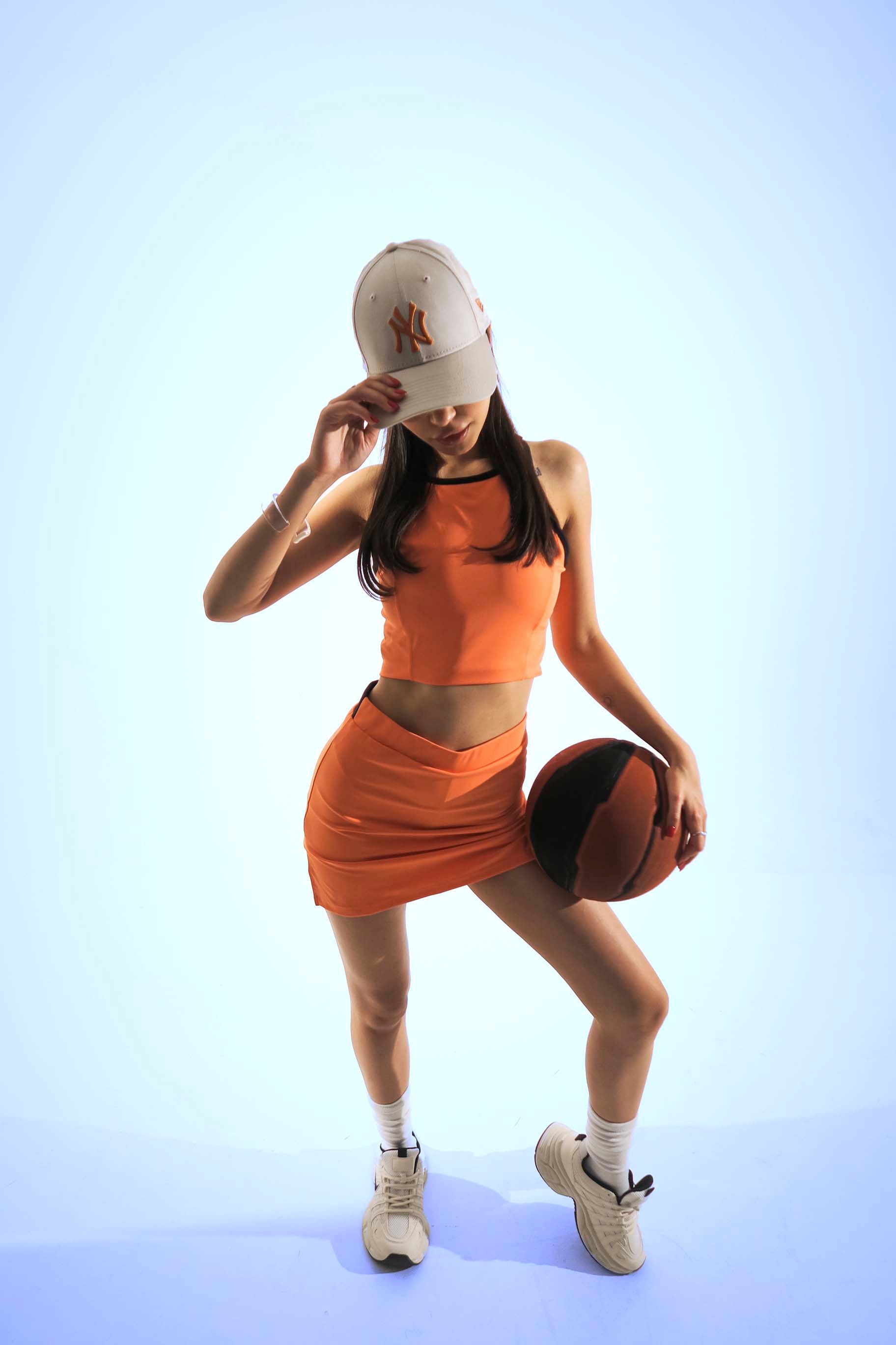 AceMotion Tennis Tank Orange Top