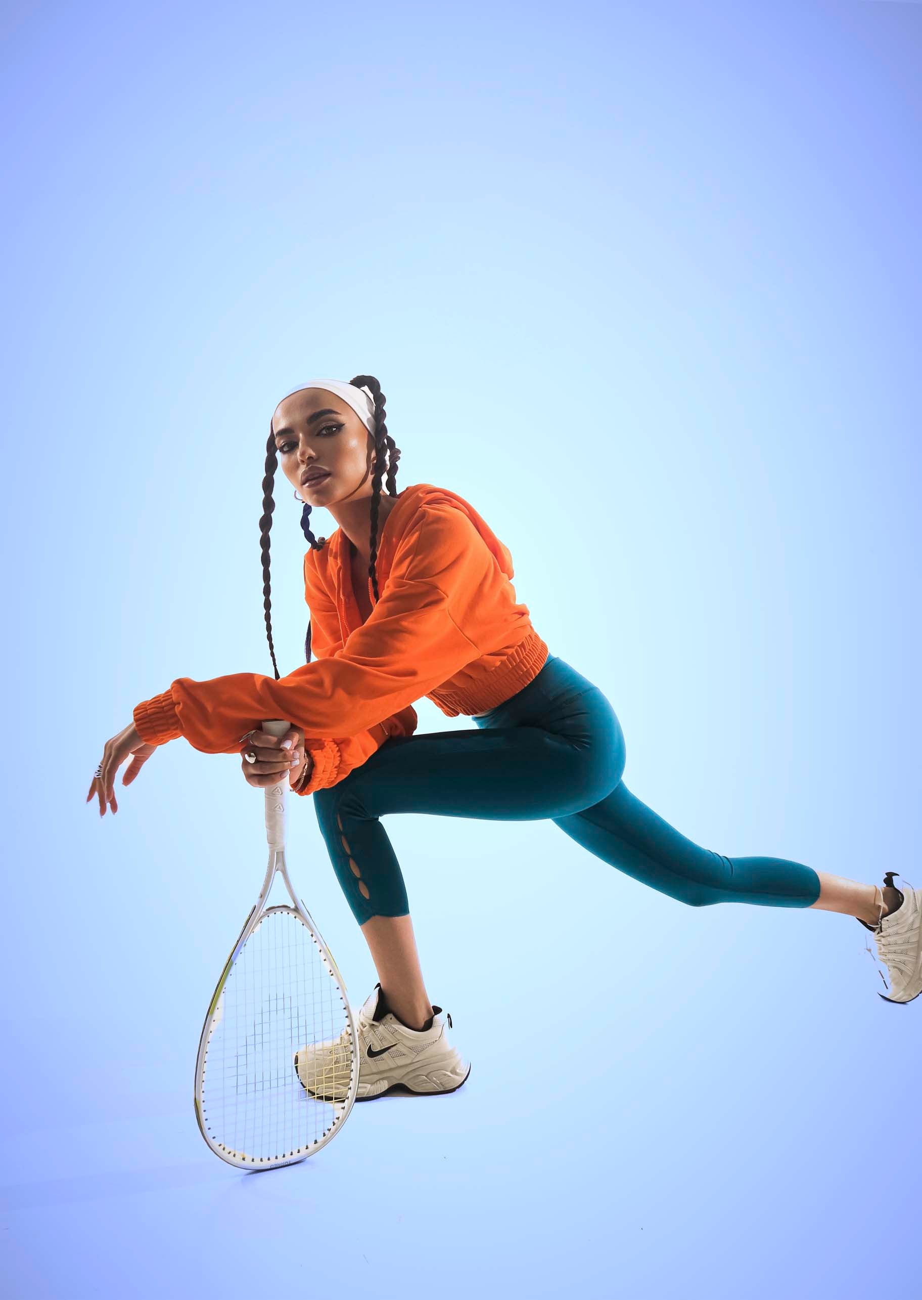 EverCore Cropped Orange Hoodie
