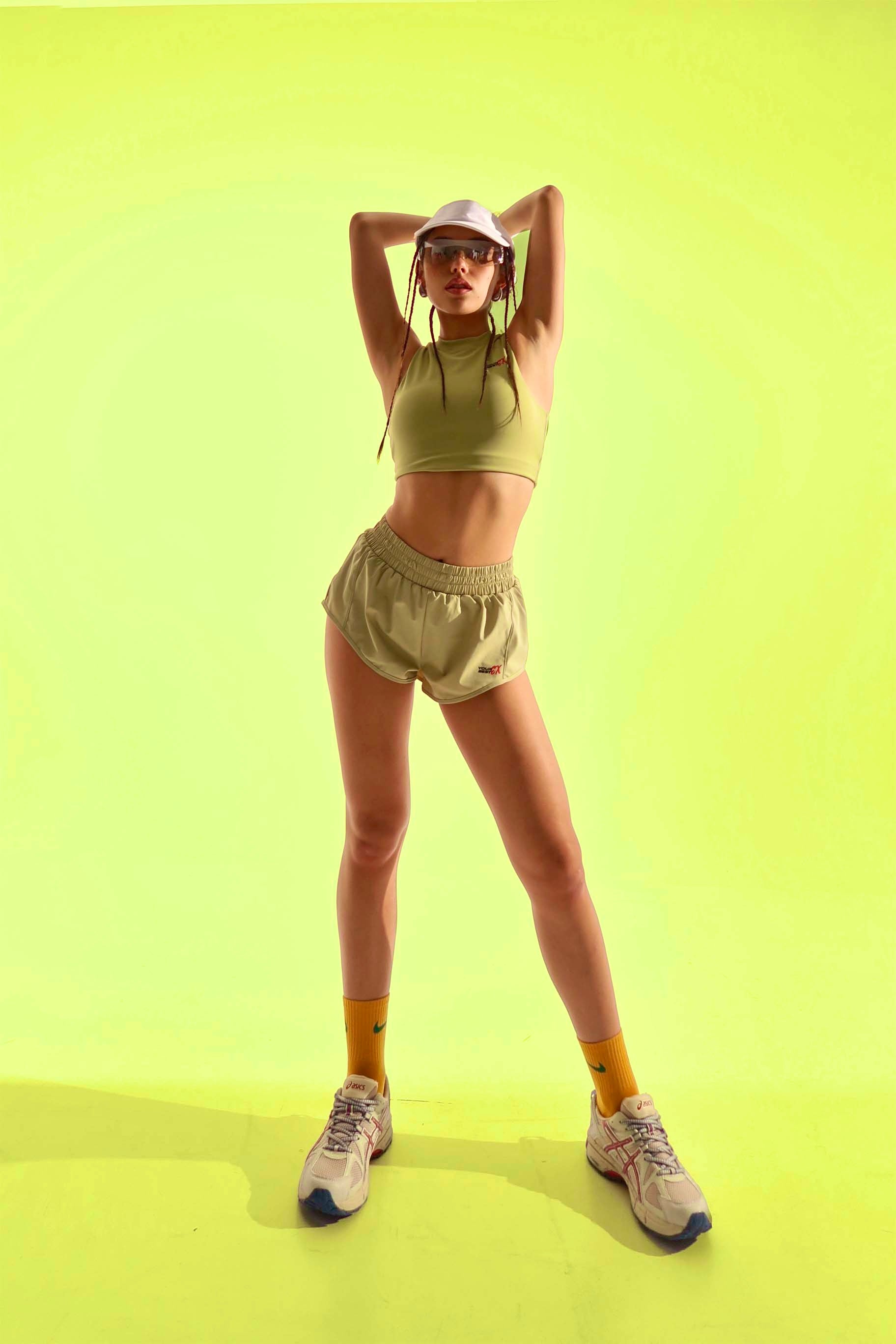 Glacira Olive Shorts