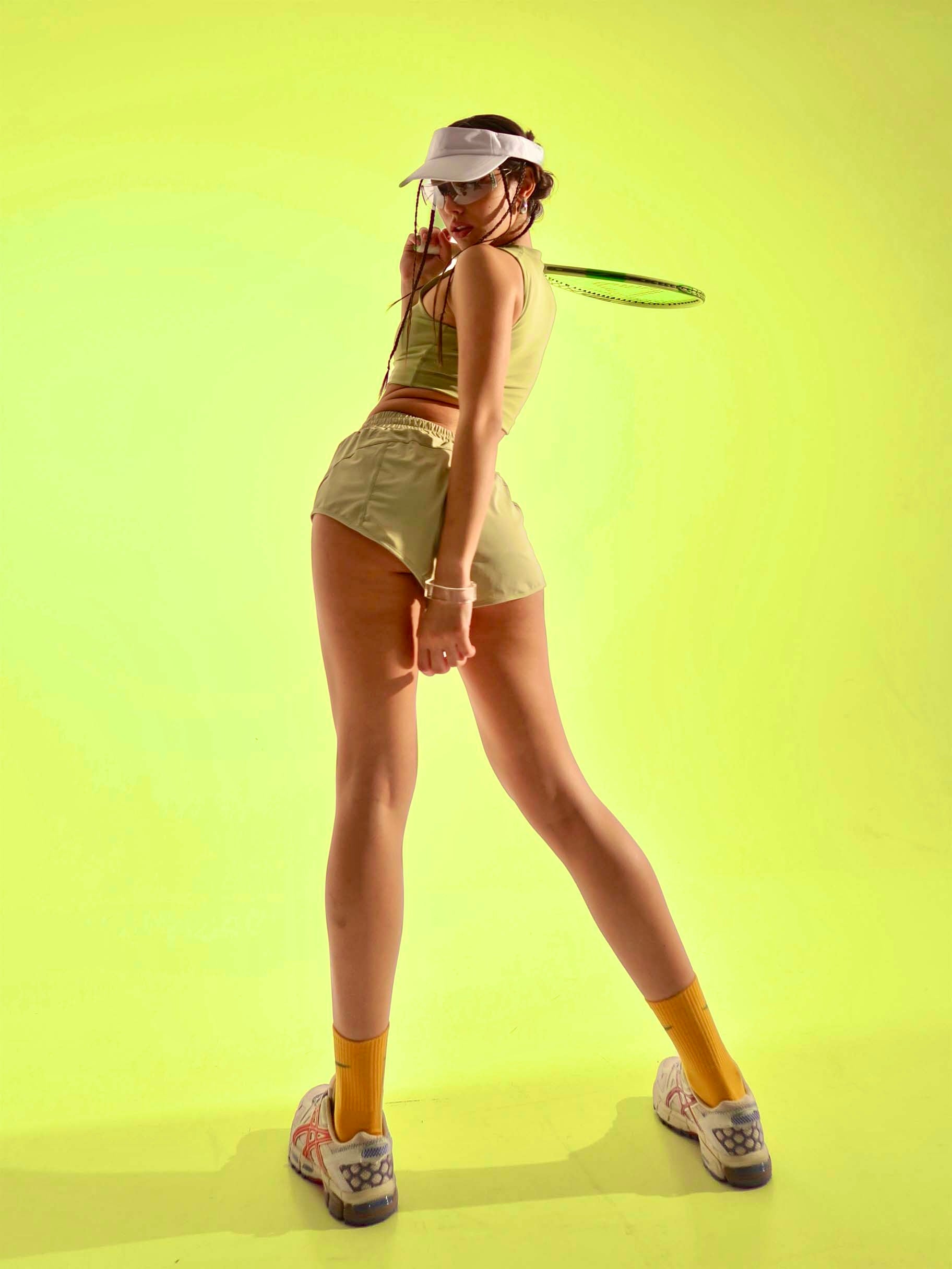 Glacira Olive Shorts