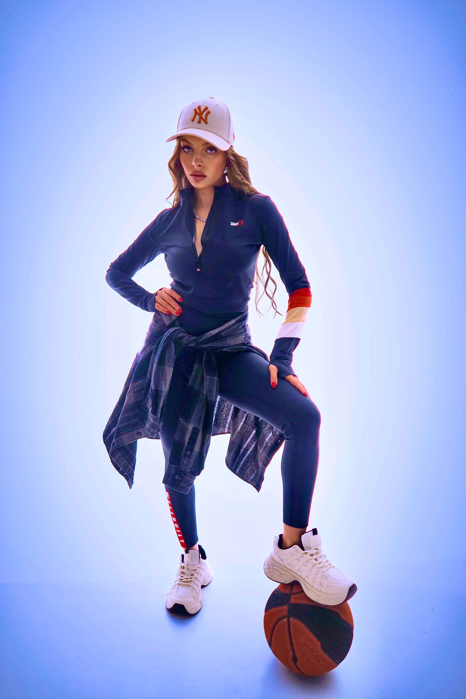SideLock Contour Dark Blue Leggings